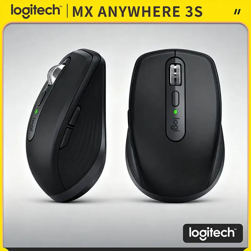 

Logitech MX Anywhere 3S Wireless Mouse - 8K DPI, Hyper-Scroll, Silent Click, 3-Device Connect for Dorm Office