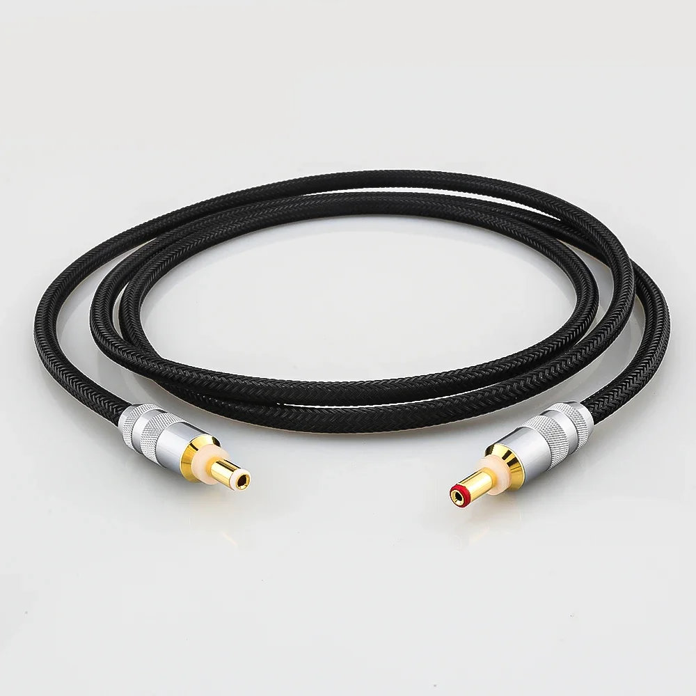 Audiocrast-GX16-2 de plata pura 4N 0,8 de 99.998% mm a DC25, 12V, 0.5A, CA/CC, amplificador de Phono, Cable de salida de fuente de alimentación lineal