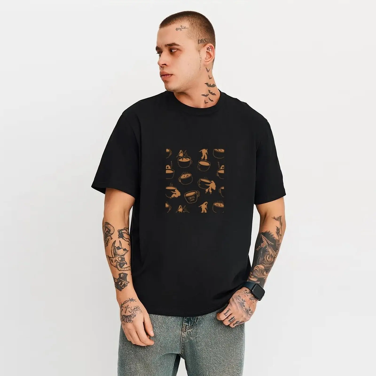 

Women's Casual Short Sleeve T-Shirt Print Stretch Round Neck Top Summer Y2k Cotton Tee T Shirt Women Clothing Couple Clothes