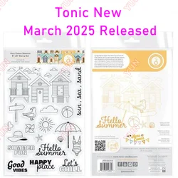 Here Comes the Summer Gift Box Dies Cuts Metal Cutting Dies 2025 New DIY Scrapbooking Paper Craft Embossing Assemble Die Stamp