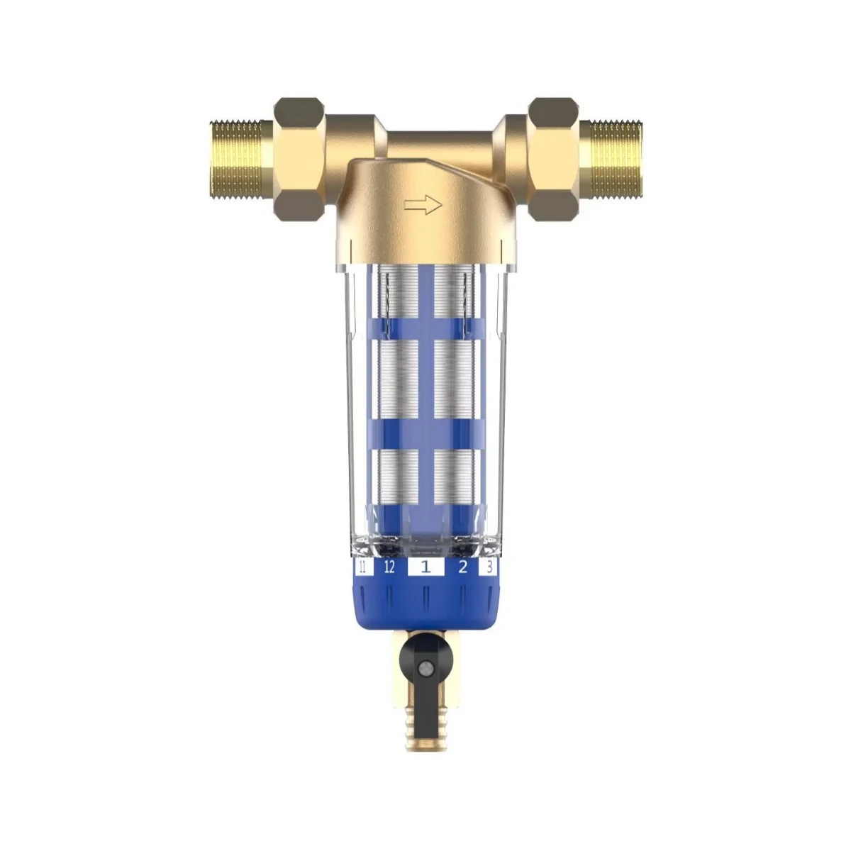 40/100 Micron Reusable Whole House Sediment Water Filter Pre-Filtration System Manual Hotel Household Smart Faucet 3-Year
