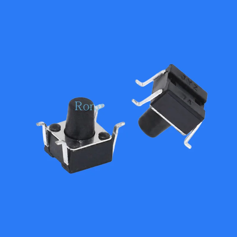 100pcs/ TS-D050 touch switch four-leg 6x 6*4.3mm reverse patch sink plate inching reset key switch