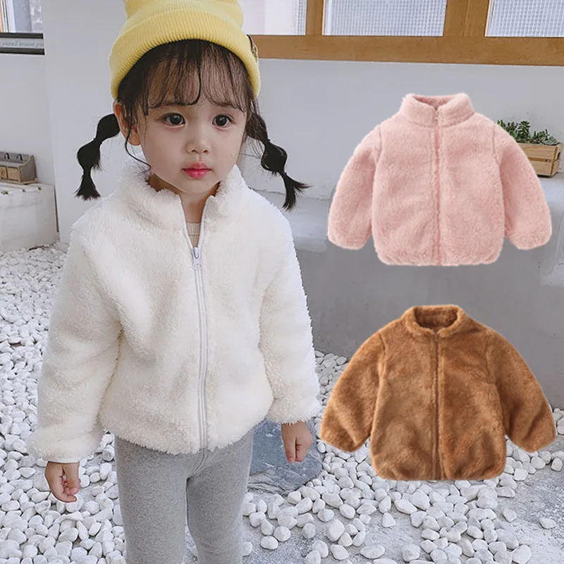 Clothing coat Coral velvet winter season warm jacket boys girls 0-6 years old Beibei 2024 New paragraph fashionable children\'s c