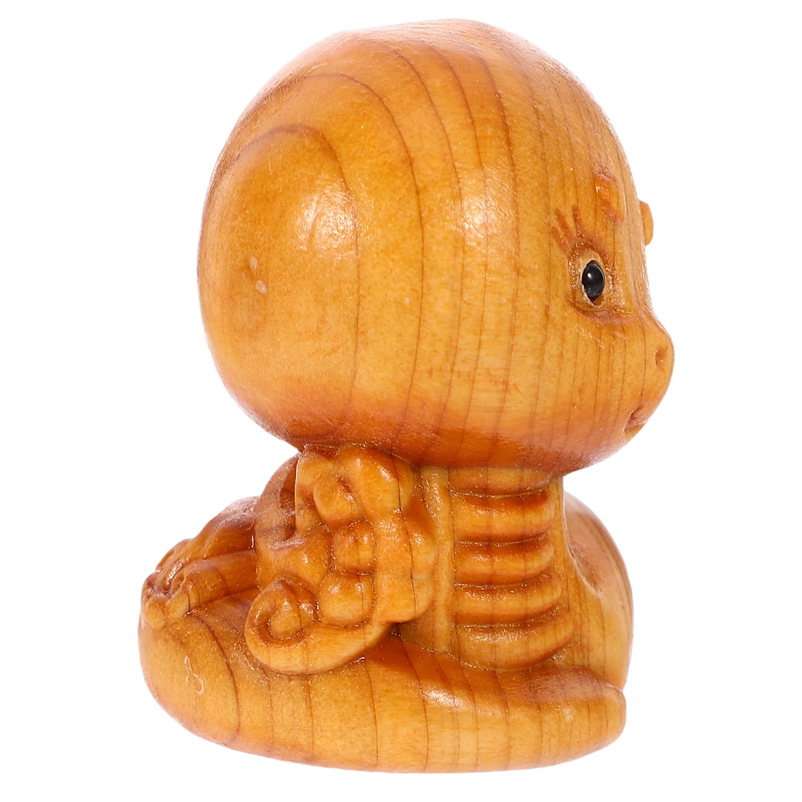 Wooden Snake Ornaments Toddler Toys Interesting Simulated Model Scary Models Accessories Cypress Fake Baby Garden Decor