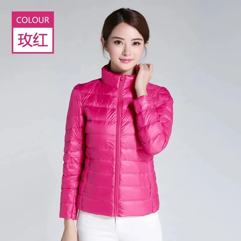 Fall/Winter2025New Puffer Coat Parkas Light Thicken Warm Cotton-Padded Coat Women Short Overcoat Slim Down Jacket Ladies Outwear