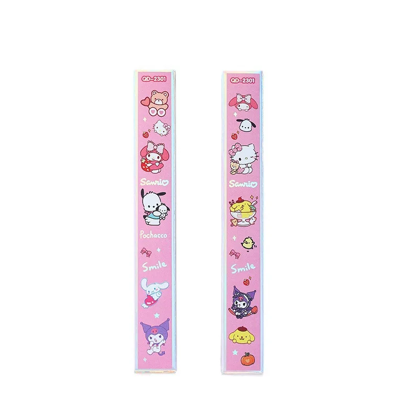 Imagem -05 - Sanrio Família Gel Pen para Estudantes Imprensa Canetas Papelaria Kawaii Aprender Ferramenta Black School Material de Escritório Presente Atacado 05 18 Pcs 36 Pcs