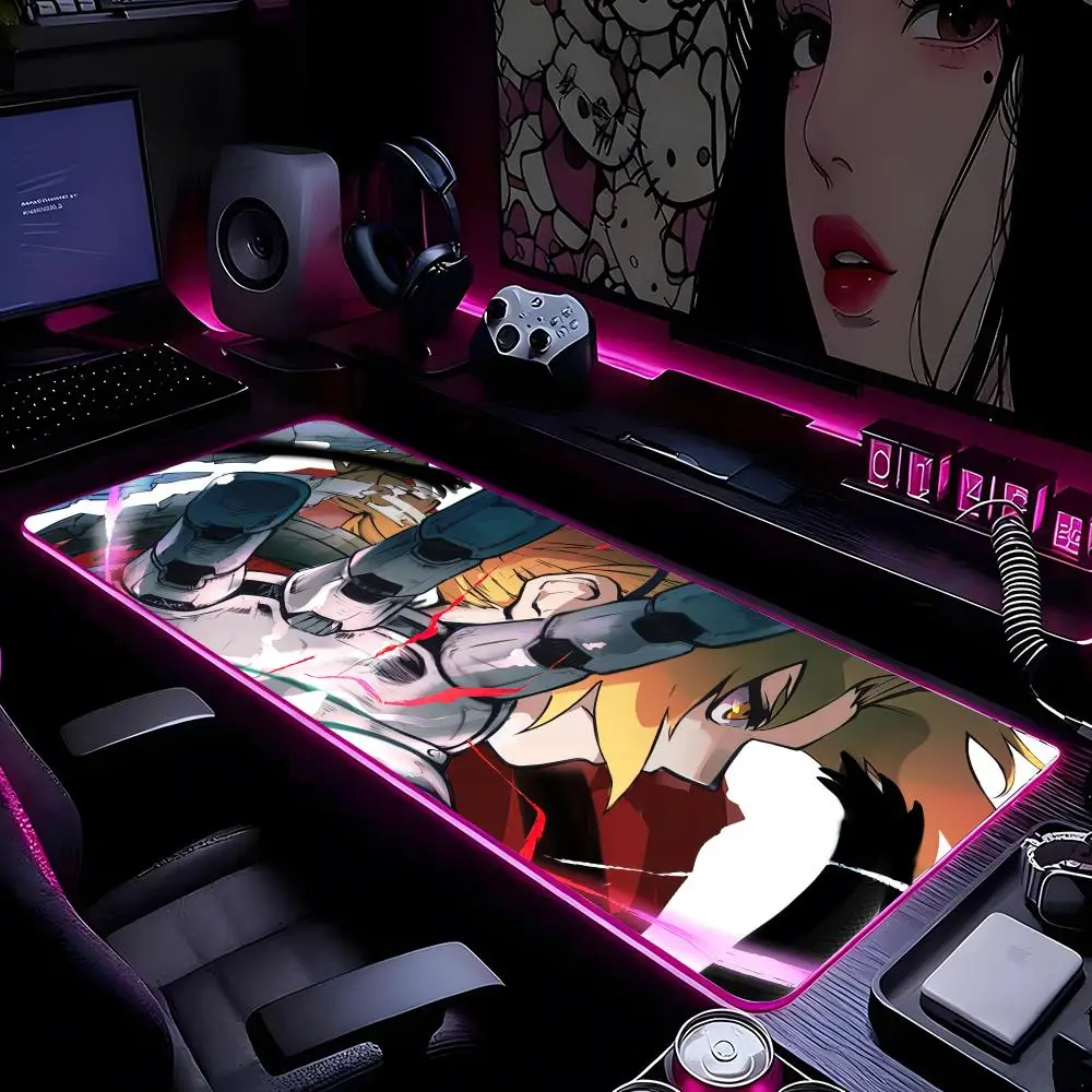 

Fullmetal Alchemist Mouse Pad Mousepad HD Printing Computer Gamers Locking Edge Non-slip RGB Mouse Pad XXL90x40cm Keyboard PC De