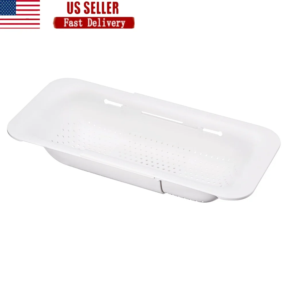 

Collapsible Plastic Food Colander Kitchen Drainer Basket Heat Resistant Foldable Strainer Washing Vegetables Fruits Gift Choice