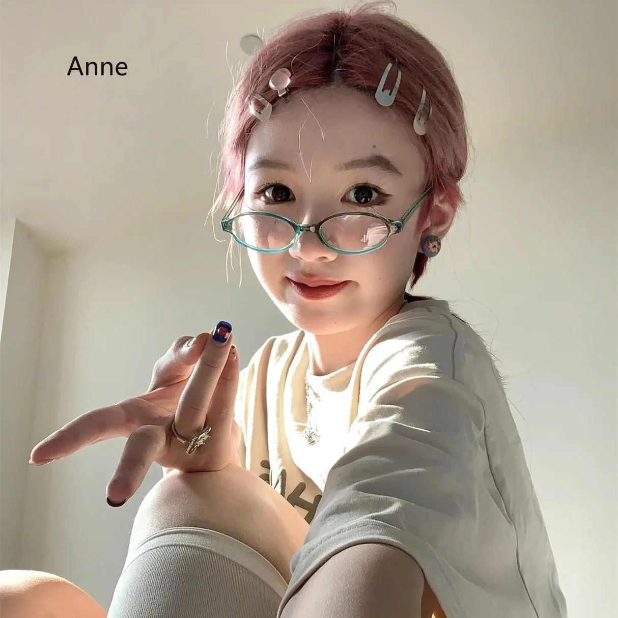 Vintage Oval Small Frame AntiBlue Light Nearsighted Eyewear Finished Ladies Myopia Glasses Prescription Minus Diopter Eyeglasses image 2