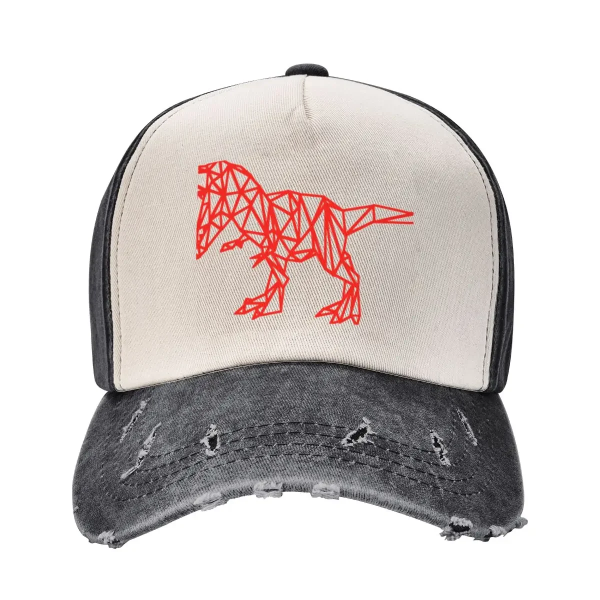 T Rex - Red Line Baseball Cap Mountaineering Designer Hat Female Men's