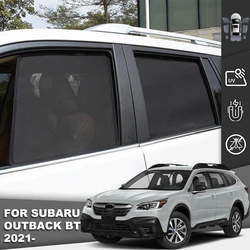 For Subaru Outback BT 2021 2022 2023 2024 Magnetic Car Sunshade Visor Front Windshield Curtain Rear Side Baby Window Sun Shade