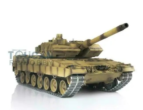 HENG LONG 7.0 Leopard2A6 RC Tank Toys 1/16 3889 Barrel Recoil Metal Track Radio Control Panzer Vehicle Cars Gifts TH17658