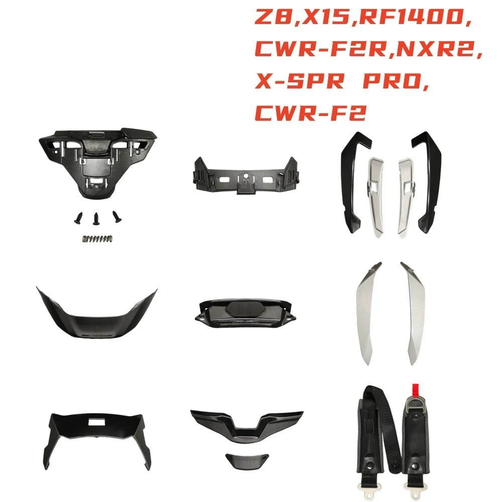 

Детали мотоциклетного шлема для SHOEI X15 Z8, коллекция аксессуаров для шлема, верхняя оконная основа, основание ремня для подбородка