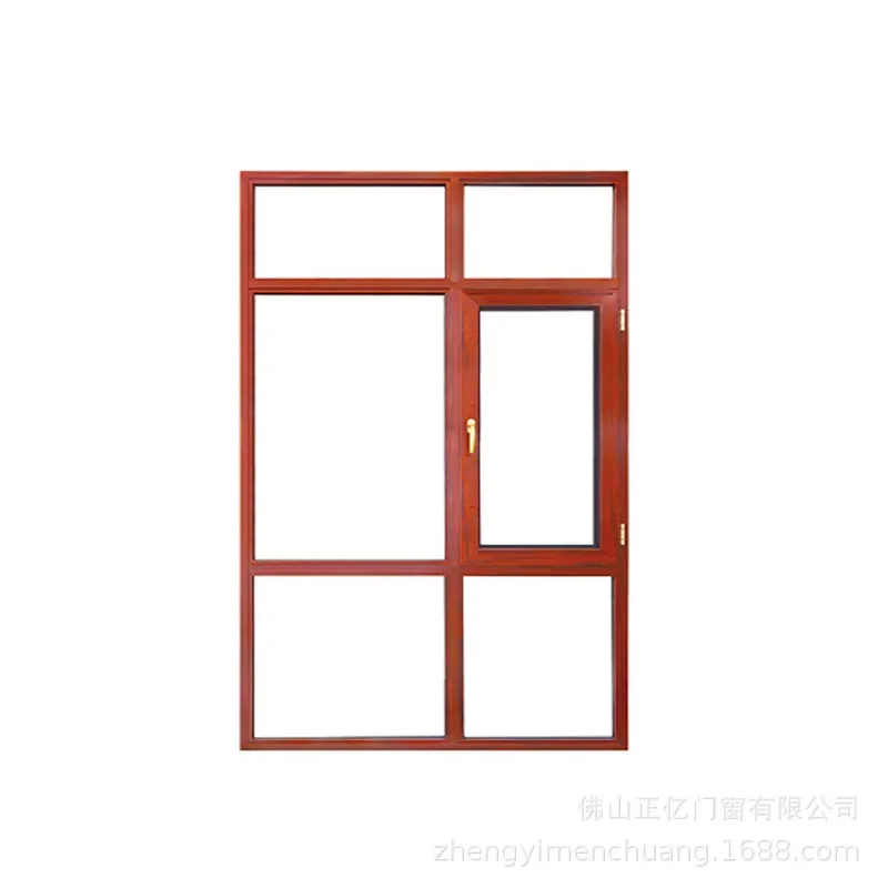 Thermal Break Aluminum Casement Window with Integrated Screen Soundproof Anti Theft for Bedroom Balcony