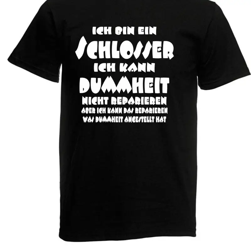 Мужская забавная футболка «Я слесарь с надписью»