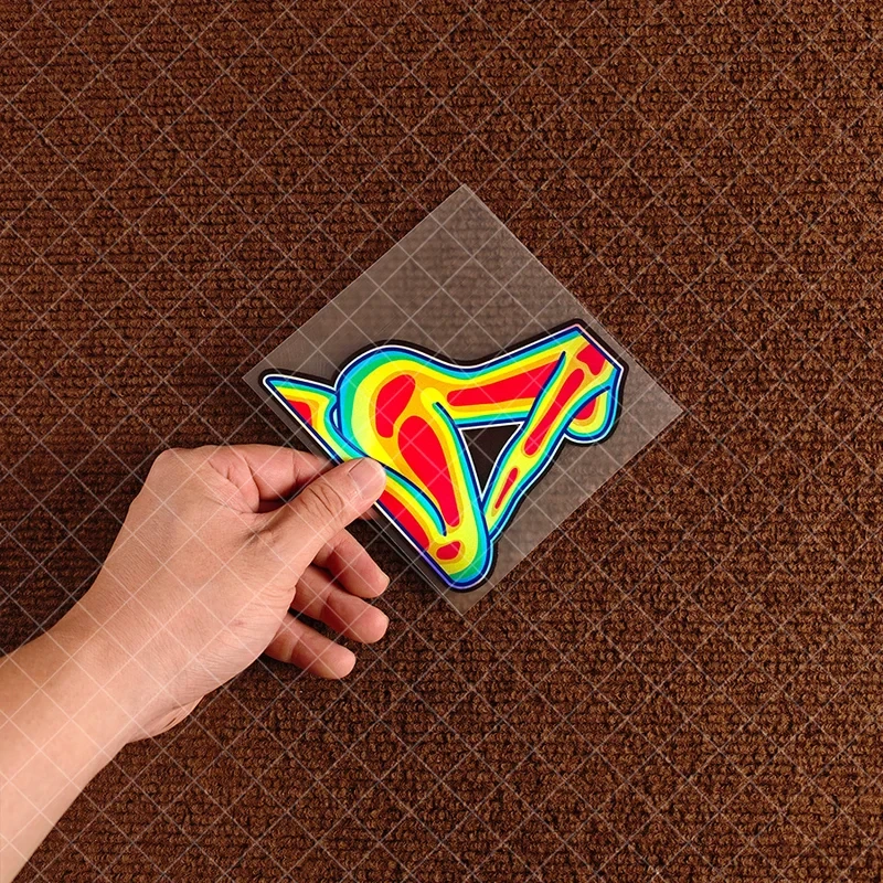 1 Piece Of Car Sticker - Infrared Thermal Imaging Sensor For Humans - Fun - Waterproof Sticker - Car Rearview Mirror Sticker