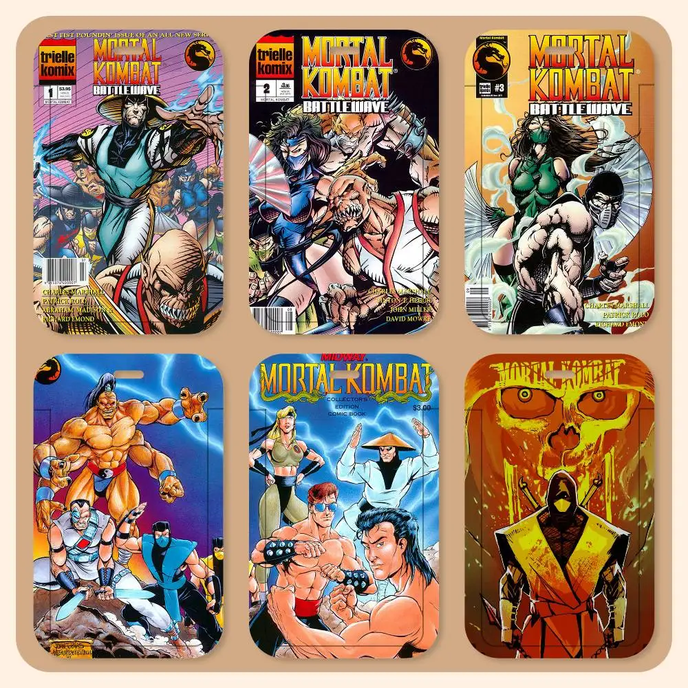 Porta Tarjetas con Cordón para el Juego Mortal Kombat, Porta Tarjetas de Identificación para Estudiantes, Porta Tarjetas con Correa para el Cuello, Accesorios de Control de Acceso, Regalos
