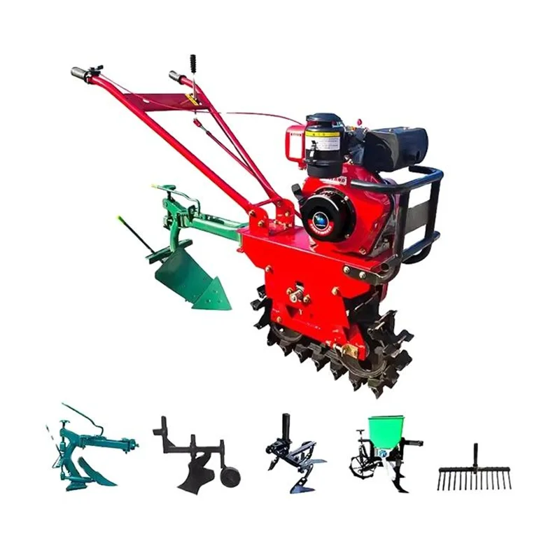 New Model 7HP 173F diesel Chain Trail Tiller Cultivators Mini Tiller Cultivator