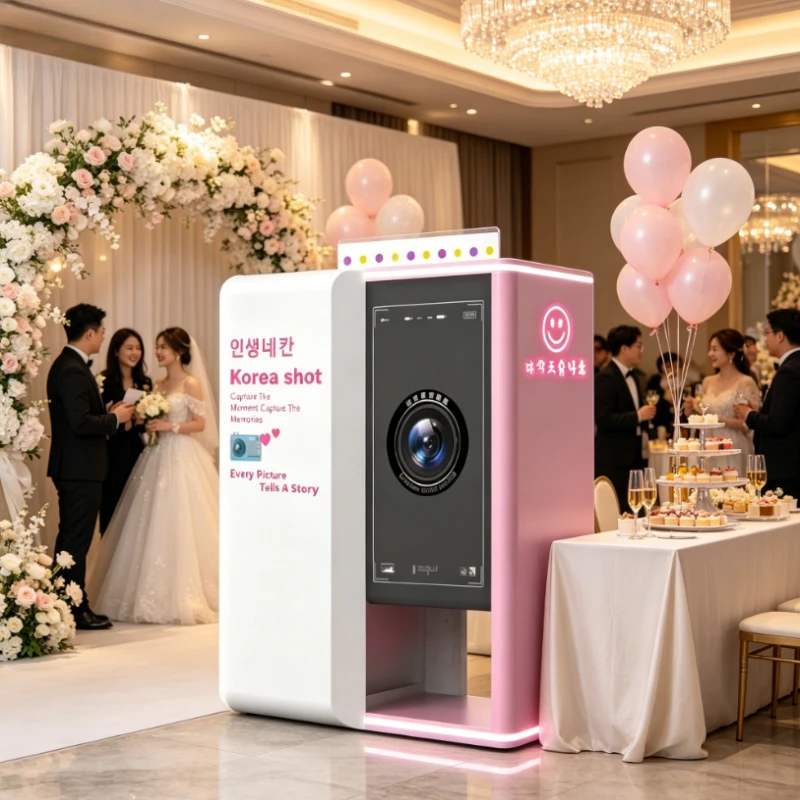 Customized Service Photo Vending Booth, Auto Payment Touch Screen Selfie Kiosk for Commercial Mall Event Business Use