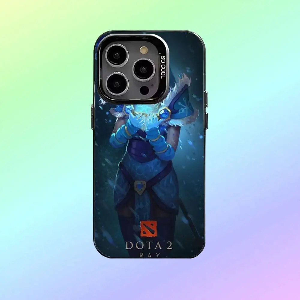 حافظة هاتف D-Dota 2 الرائعة لهاتف iPhone17,16,15,14,13,12,11 Plus، Pro Max غطاء مقاوم للصدمات من الحلوى السوداء غير اللامعة #6