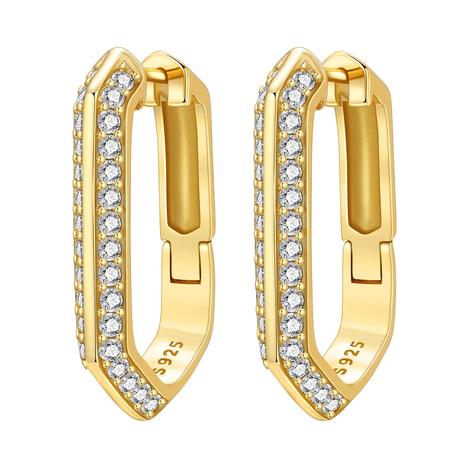 2026 Neu 925 Sterling Silber 18K Vergoldete Kirschblüten-Schmetterling-Creolen Modischer Einfacher Partyschmuck Geschenke für Frauen