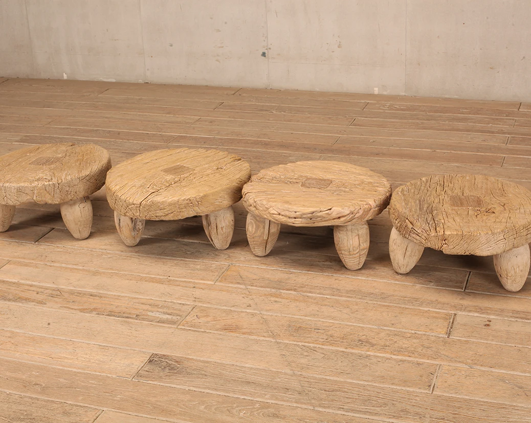 Chinese Antique Vintage Furniture Rustic Recycle Wood Children Stool Baby Stool Kids Stool