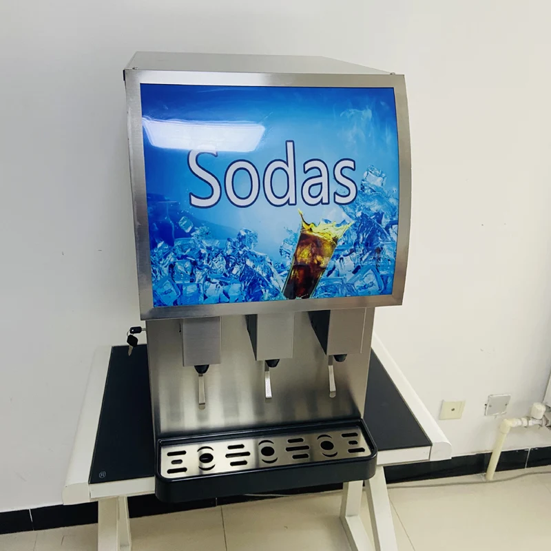 Industry Cola Soda Dispenser Automatic Making Vending Machine Electric Cold Drink Machine Carbonated Beverage Cup Splitter