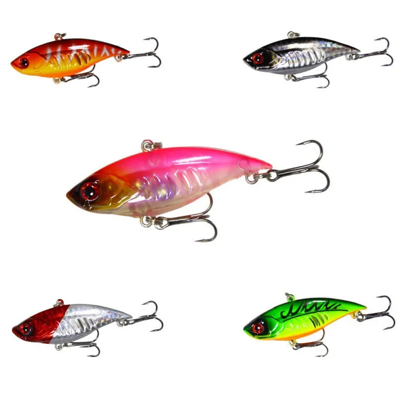 

Wholesale VIB Hard Lure 6.5cm 10.5g Rattle Bead Vibration Slow Sinking Realistic Bionic Simulation Fishing Bait Tackle