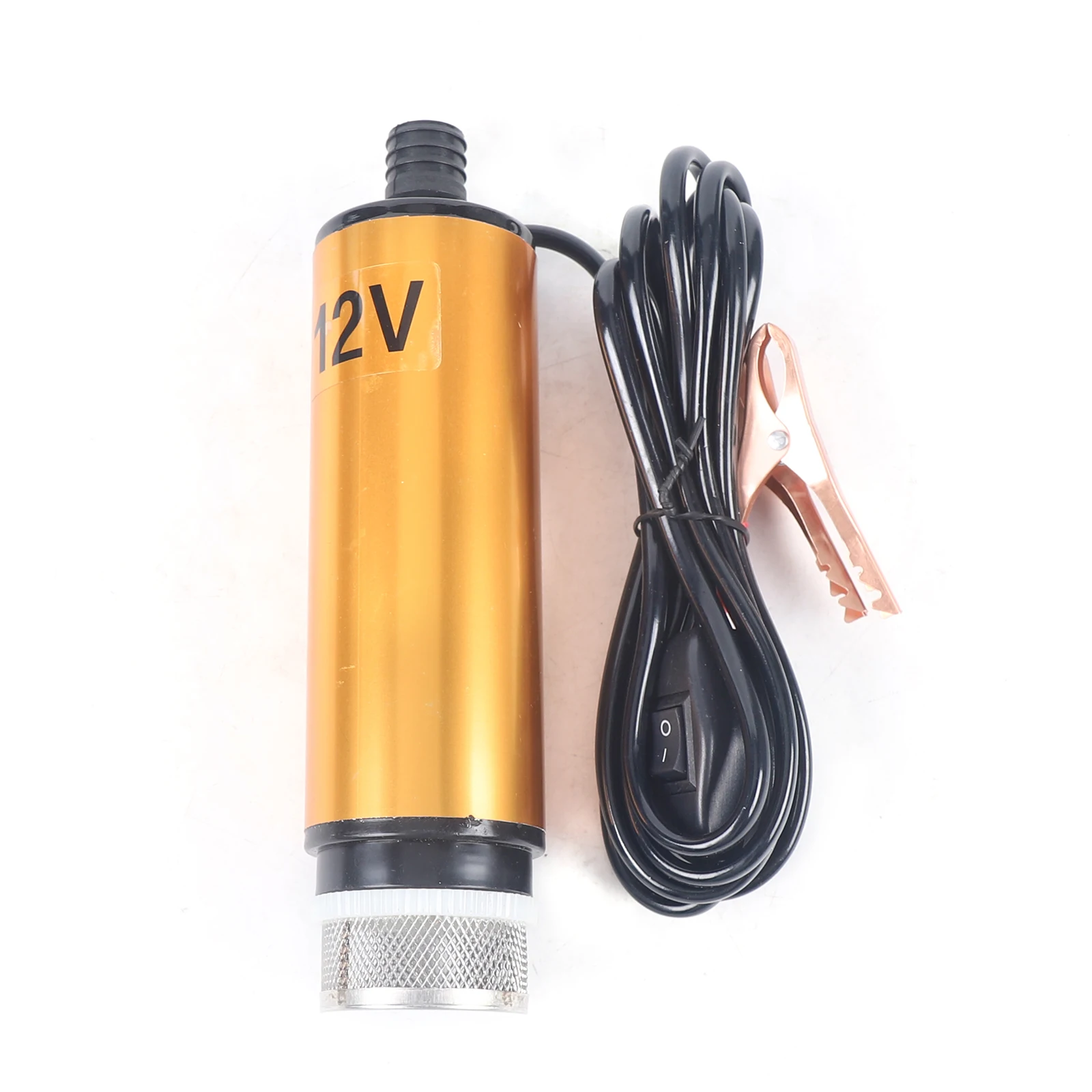 Multifunctional Electric Fuel Pump 12V Portable Submersible Diesel Oil Water Pump Aluminum Alloy