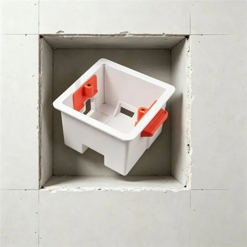 DT39 86 Type Electrical for Junction Box 4Pcs Flush-Mounted Drywall Outlet Box Concealed Wall Switch Back Box