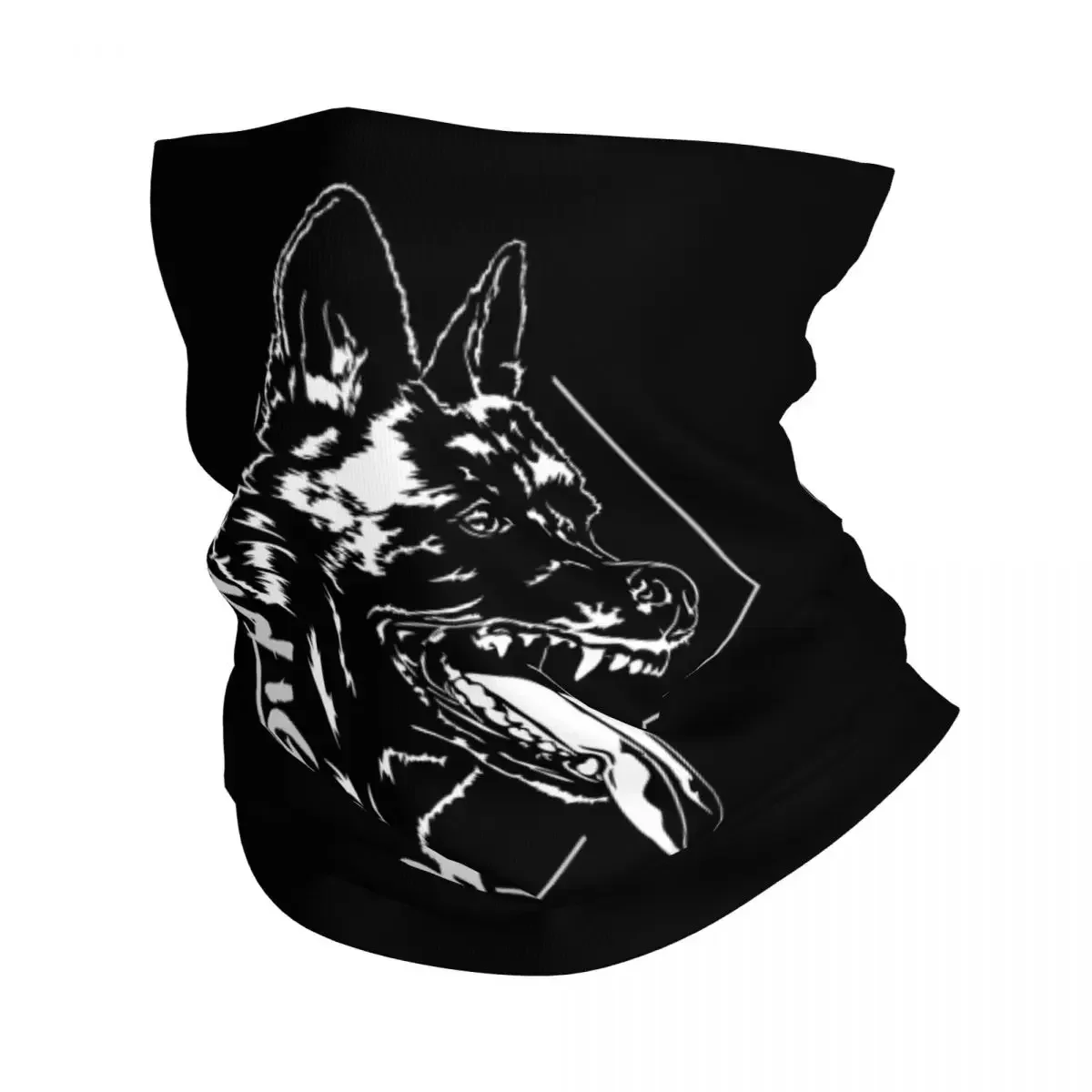 Belgian Malinois Maligator Dog Bandana Neck Gaiter for Ski Running Women Men Wrap Scarf Belgian Shepherd Headband Warmer