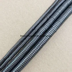 Natural Heishi Shape Black Hematite Stone Loose Spacer Beads 4 6 7.5 10MM 15