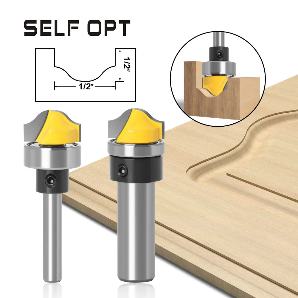 

3/4" Faux Panel Ogee Groove Router Bit - 1/4" 1/2''8" 12mm Shank Milling Cutter Tenon Cutter Bits for Wood Woodworking Tools