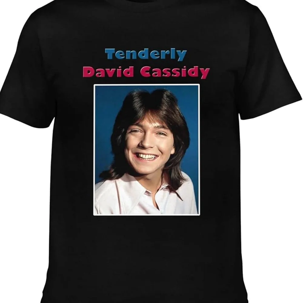 David Cassidy tenderly BLACK T-shirt short sleeve All sizes JJ4322