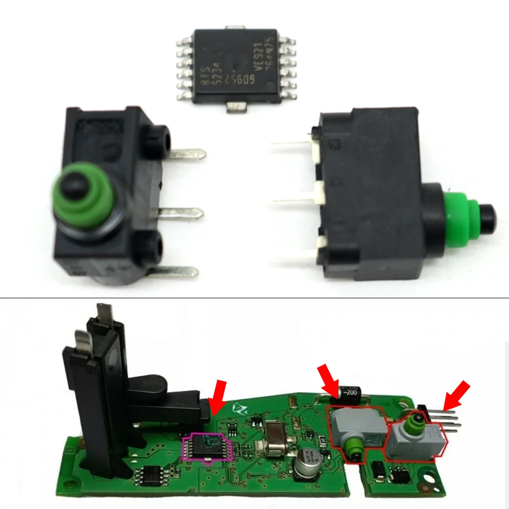 

8K0905852A 4H0905852B Car ELV Steering Wheel Column Lock Actuator Control Micro Switch Relay Repair Kit For Audi A4 A5 A7