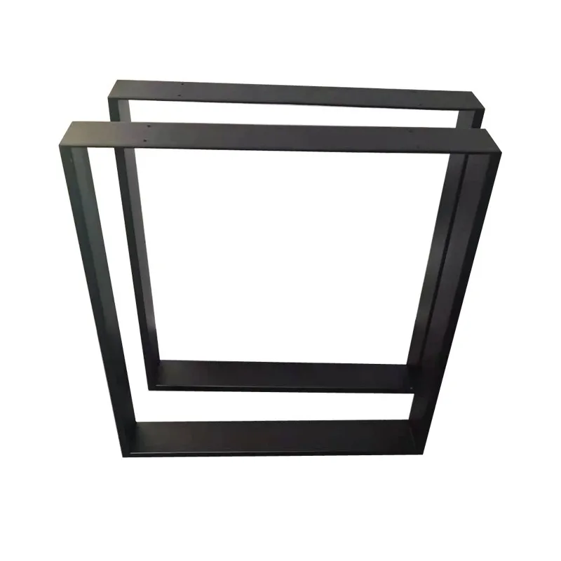 Customized wrought iron U-shaped creative metal table leg bracket, hardware conference table foot, office bench, table support f
