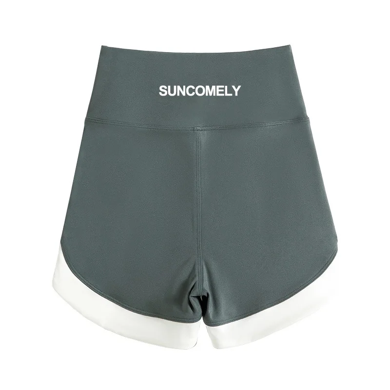 Women Sports Yoga Shorts with High Waist, Hip Lift, Fitness, Running, Cycling, 3-point Shorts, Quick Drying Women's Yoga Short image 2