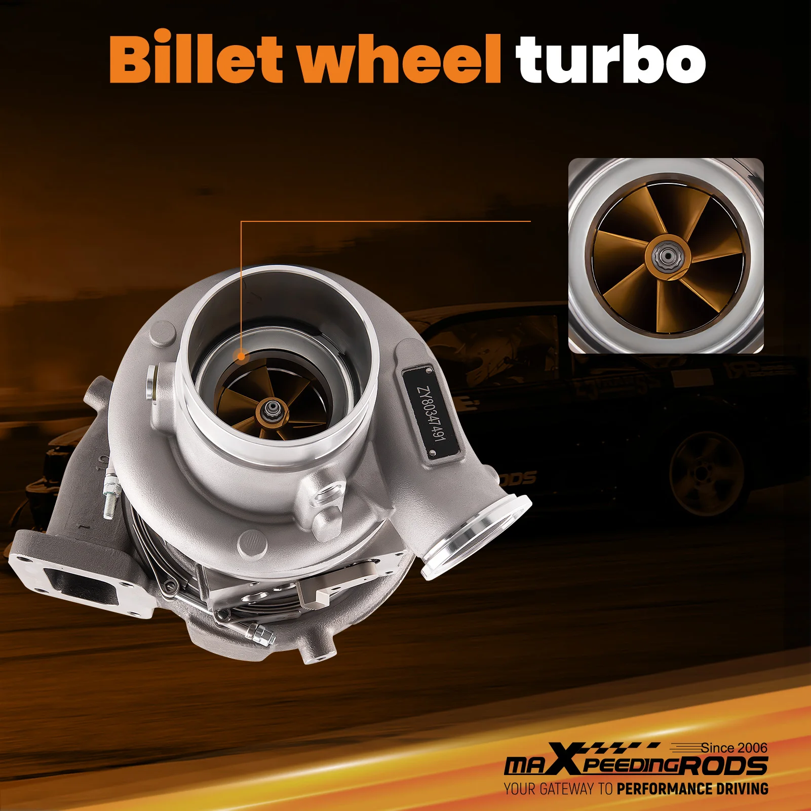 Billet Turbo Turbocharger for Cummins w/ ISX QSX Engine QSX15 ISX15 2005-2015 2882004NX  2882110NX 2840007  2841220