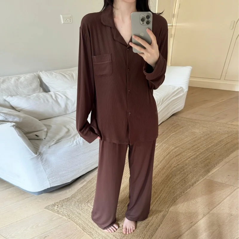 

Pajama Sets Tight Women Abstract Print Modal Sleep Set Three Quarter Sleeve Round Neck Bermuda Shorts Spring Summer Artistic Ins