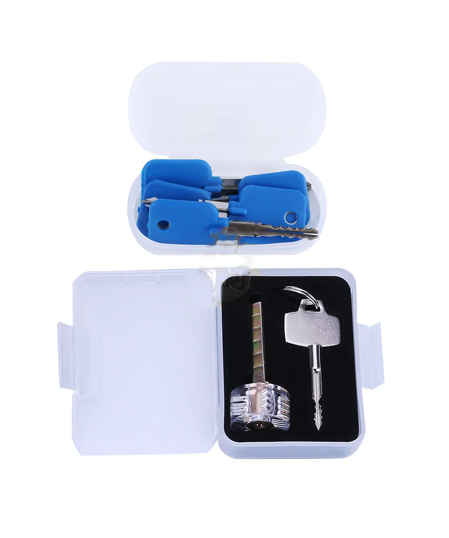 5PCS Cross LockPick Keys,Different Stainless Steel  Keys for Cross Locks,Locksmith and Beginner Training Tool