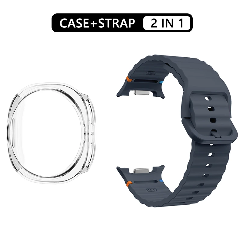 Hohlgehäuse + offizielles Silikonband für Samsung Galaxy Watch 8 Armband Zubehör Sportarmband Correa Galaxy Watch 8 40 mm 44 mm – Detail 8