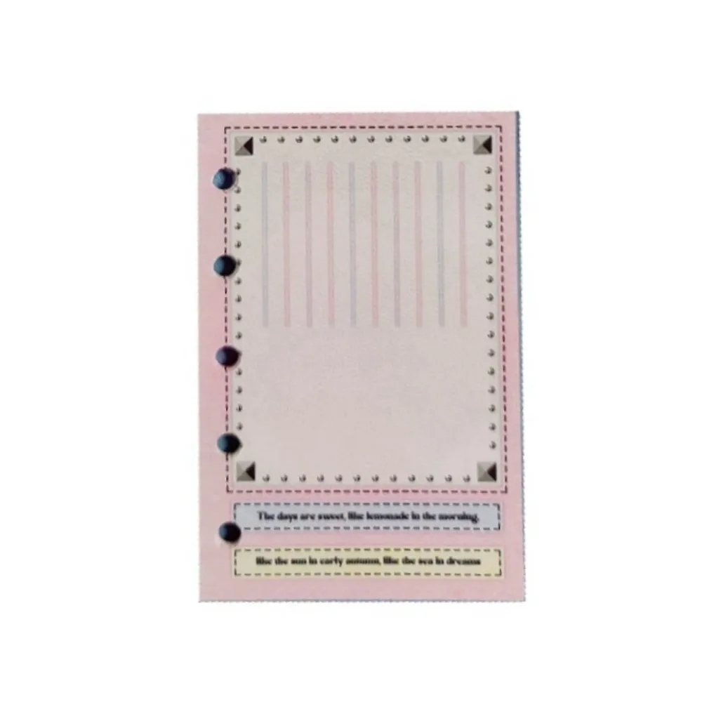 Бумага для заправки с 5 отверстиями M5 A8, 60 листов, Y2K, бумага для внутреннего заправки, спиральная бумага для переплета, ежедневная, ежемесячная, еженедельная, индексирующие карты