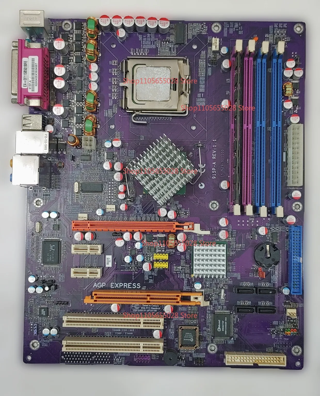 For The Elite 915P-A Main Board, Support AGP 8X and PCI-E Graphics Cards, DR2 and DDR1 Memory Sticks