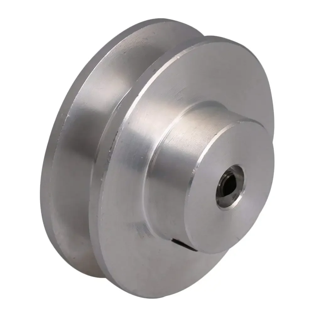 Silver Alloy Step Pulley 31x15x7mm (5mm Bore) for 3-5mm PU Belt - Motor Shaft Groove Wheel DIY/RC/Industrial