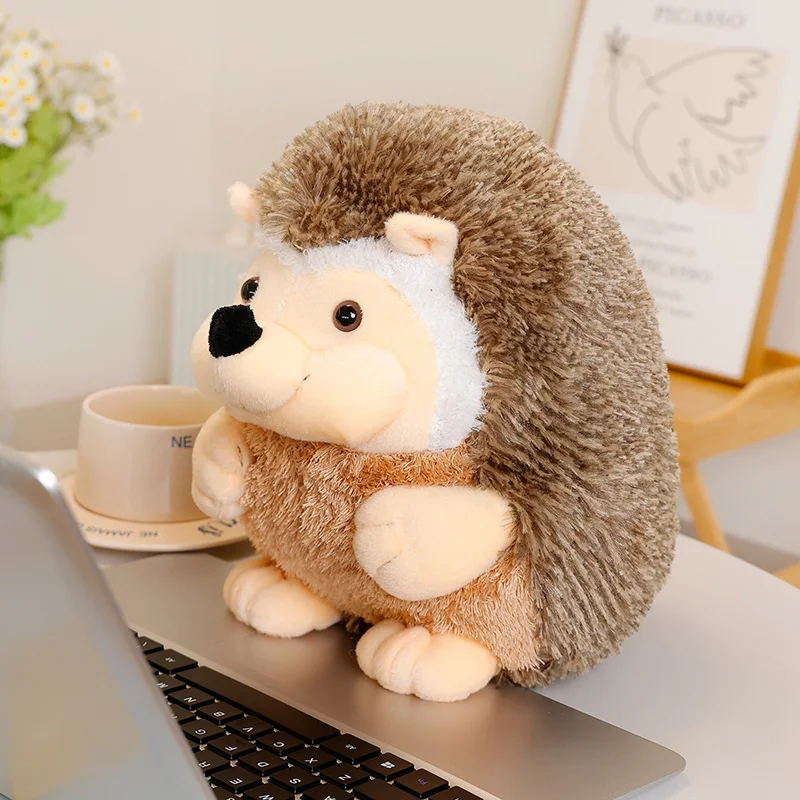 ตุ๊กตาเม่นน่ารัก ของเล่นตุ๊กตาสัตว์เลี้ยง ตุ๊กตาสัตว์น่ารัก หมอนรองหลังรูปโบว์ ของขวัญนุ่มนิ่มสำหรับเด็ก