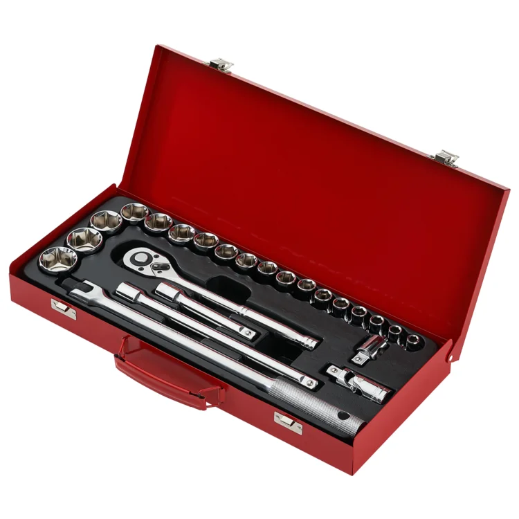 

24 Pieces Steel Toolbox Mechanics Tool Kit