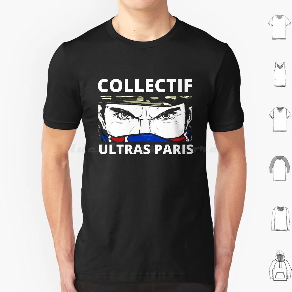 Collectif Ultras Paris T Shirt Cotton Men Women Diy Print Paris Ultras Paris Ultras Collectif Paris Virage Auteuil 1970 Ultras