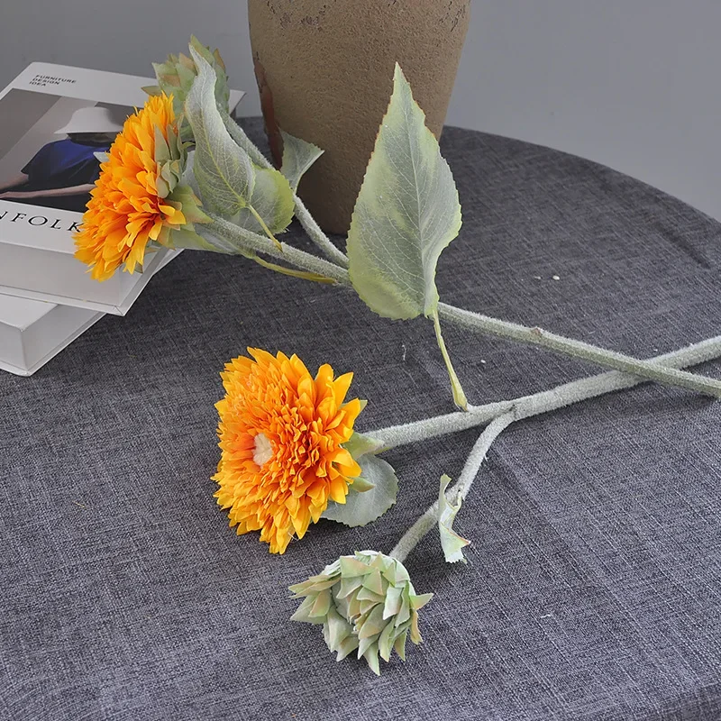 44CM Artificial Thousand Story Sunflower Artificial Flower Living Room Home Decoration Flower Arrangement Accessories