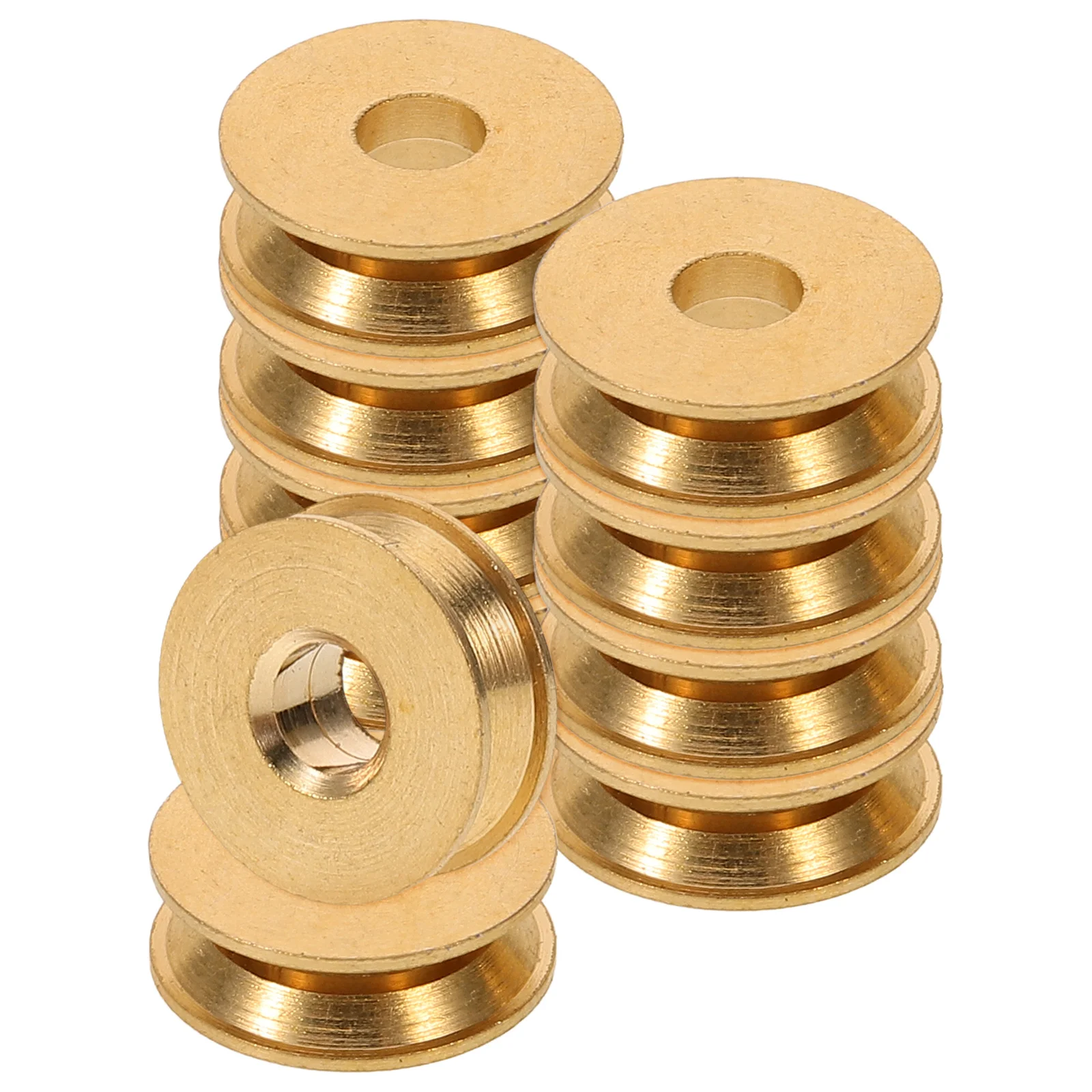 

10 Pcs Belt Wheel Drive Pulley Recorder Audio Deck Mechanism Tension Tape Player V Groove Motor Cassette Fits Models
