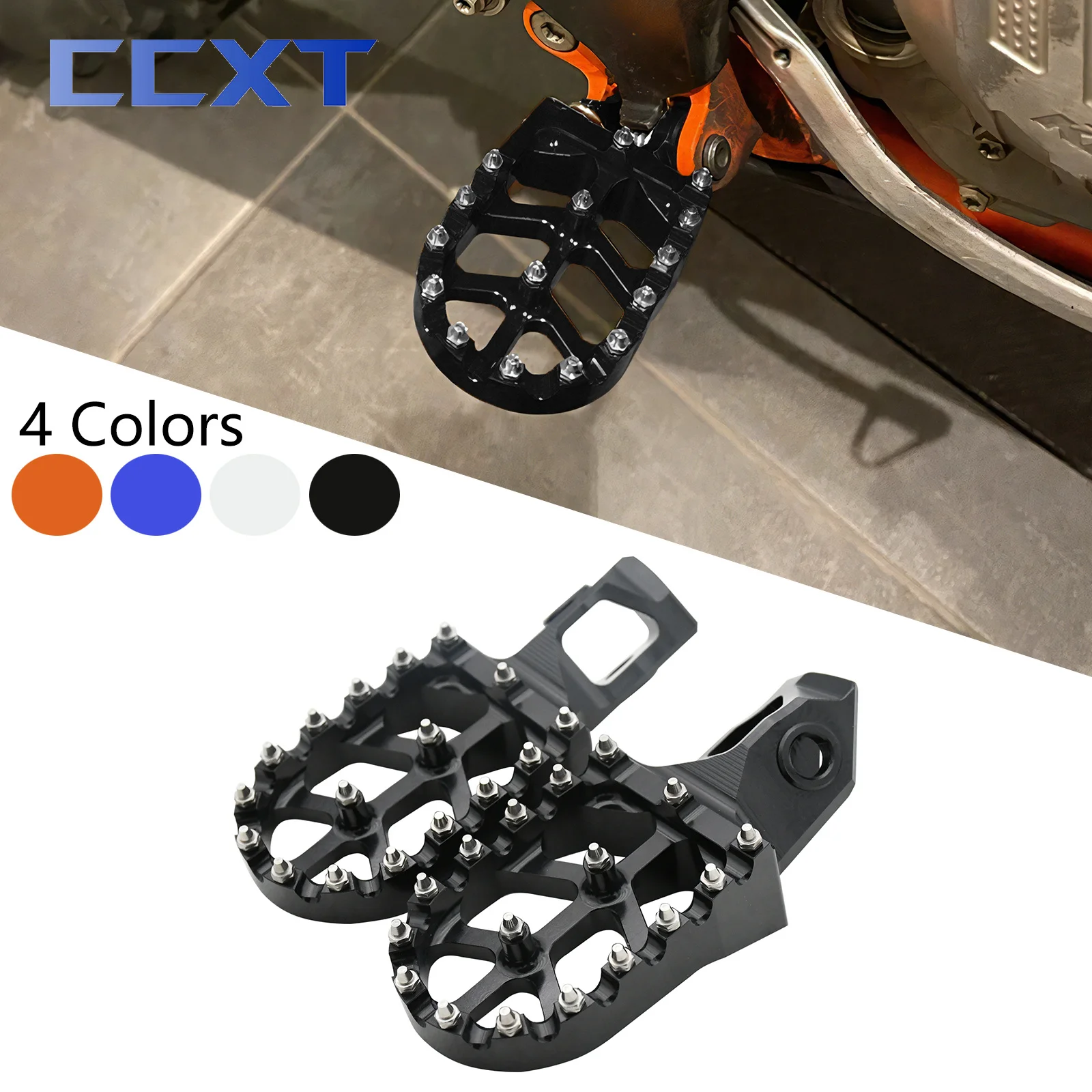 For KTM XC XCF XCW EXC EXCF SX SXF 150-500 2023-2024 Motorcycle CNC Foot Pegs Footrest Footpeg For GasGas EX EXF MC MCF EC ECF